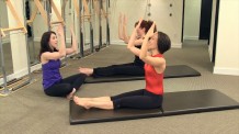 Mejo Wiggin teaching an advanced Pilates Mat