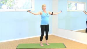 Pilates pregnancy arm workout