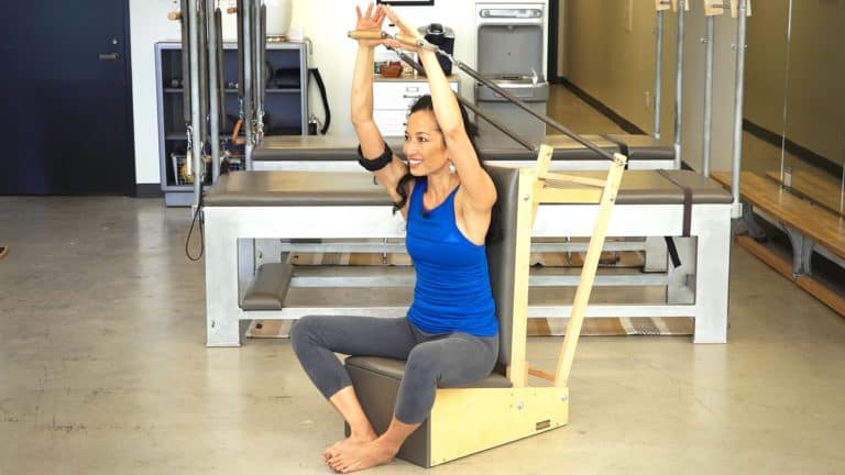 Pilates Arm Chair Rowing Sequence with Sandy Shimoda