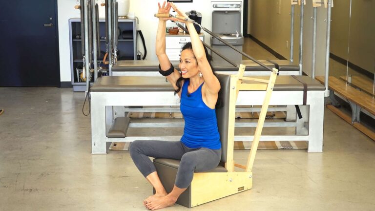 Chair Rowing Exercise Pilates Arm Chair Rowing Sequence with Sandy Shimoda