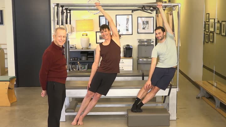 Pilates Side Stretch at the Cadillac with Jay Grimes