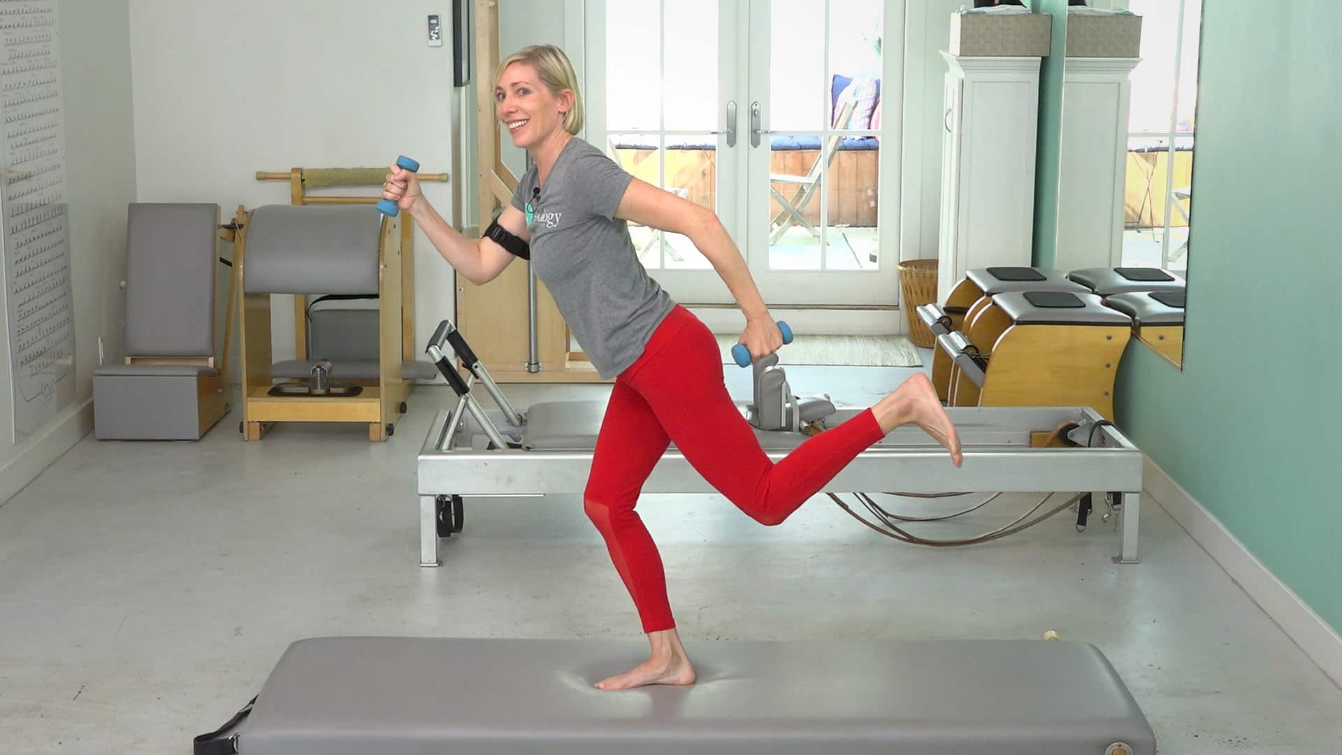 Pilates Workout with Arm Weights