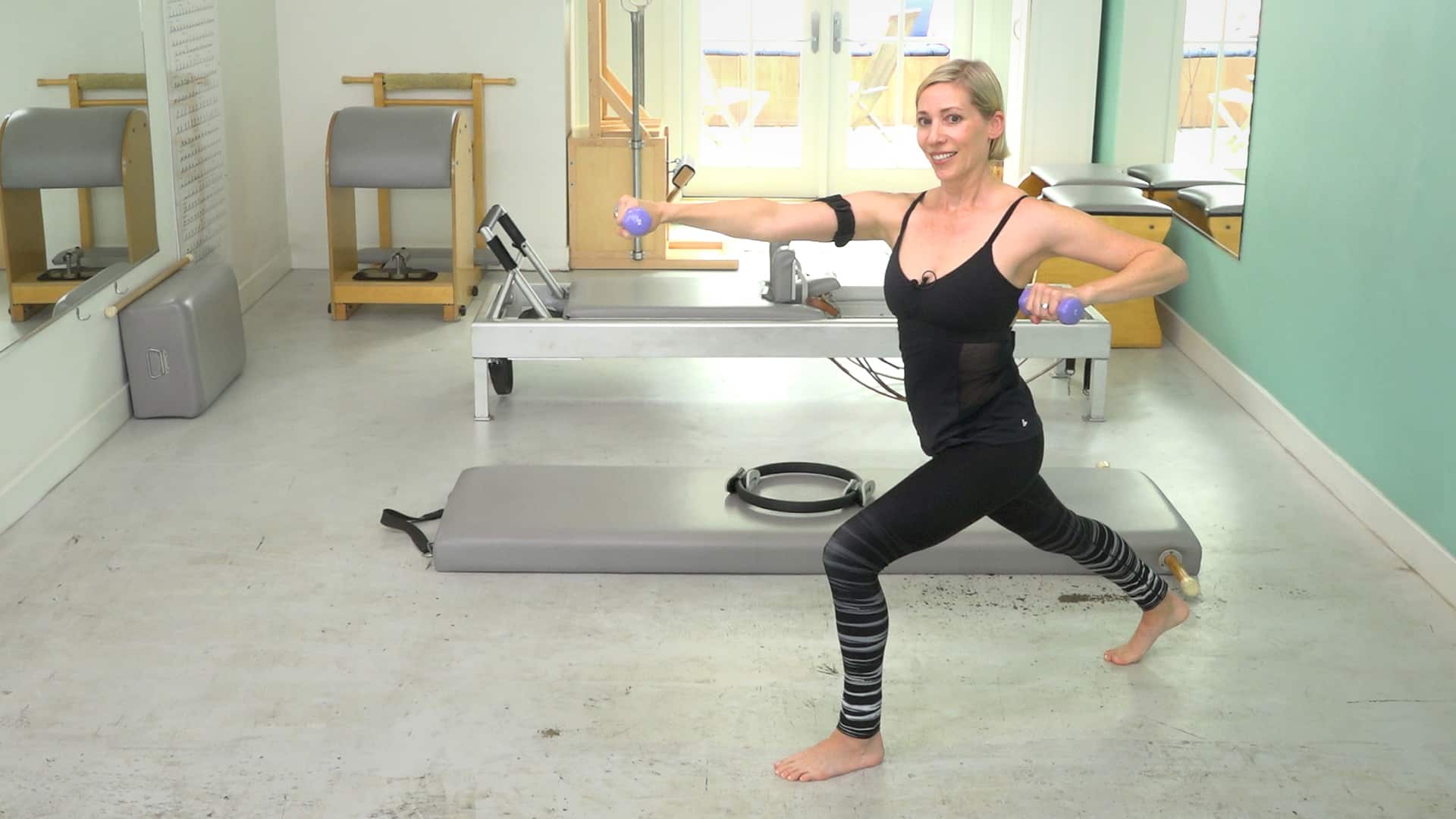 Pilates Workout with Magic Circle and Arm Weights