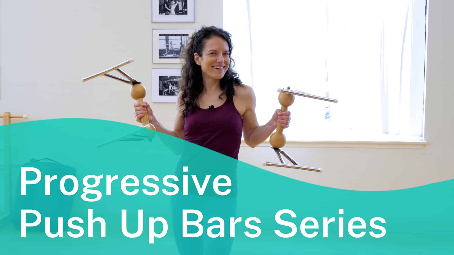 Pilates Push Up Bars workout Series with Elaine Ewing