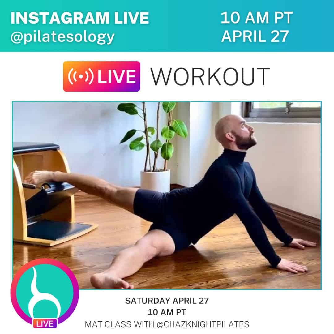 live workout on instagram with chaz knight