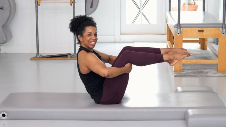 Beginner Pilates Mat with Rolling