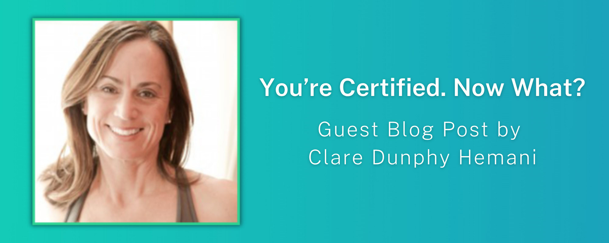 You're Certified Now What