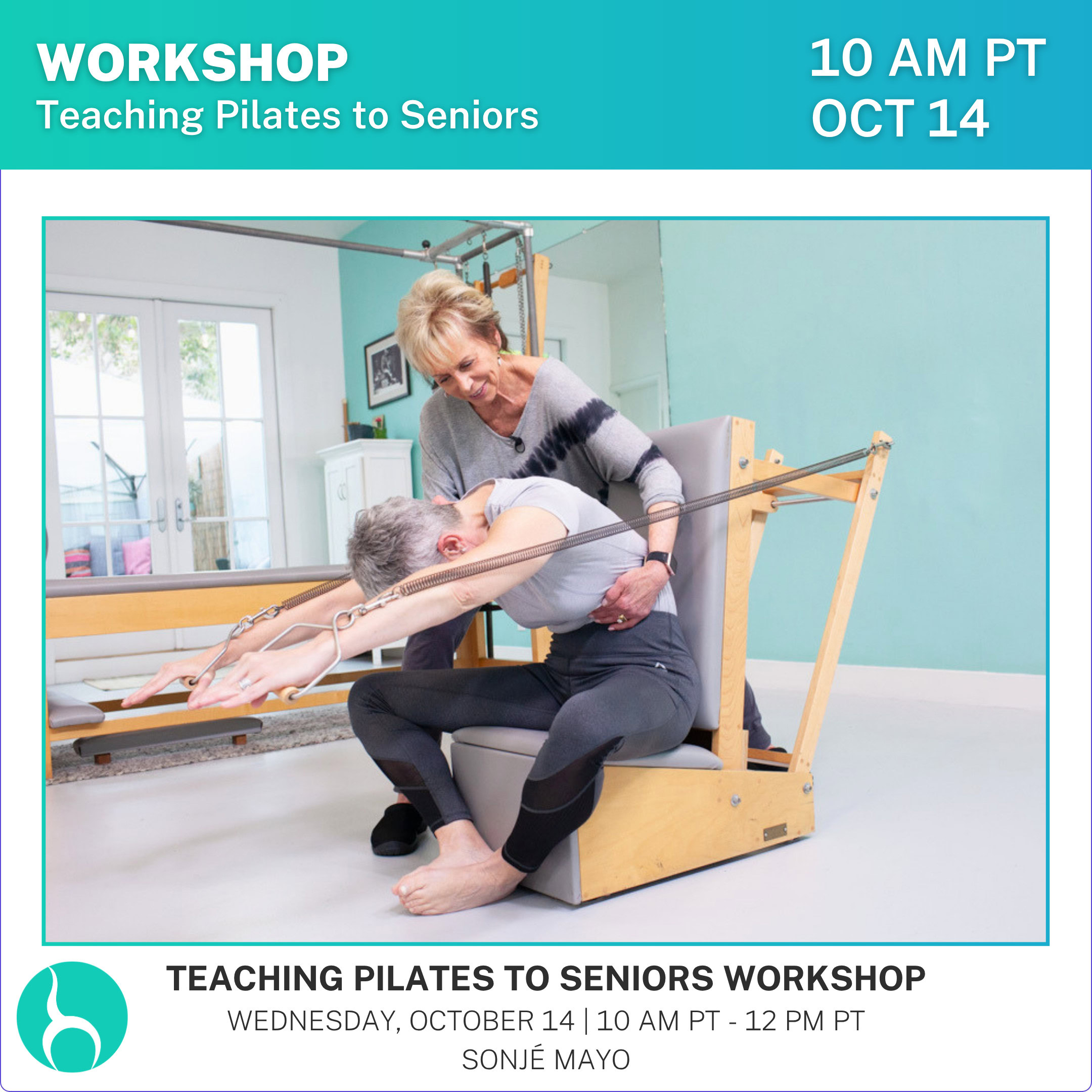 Teaching Pilates to Seniors Workshop Oct 14